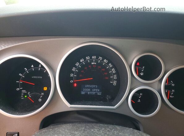 5TDDW5G12GS136407 2016 TOYOTA SEQUOIA Белый Вид щитка приборов