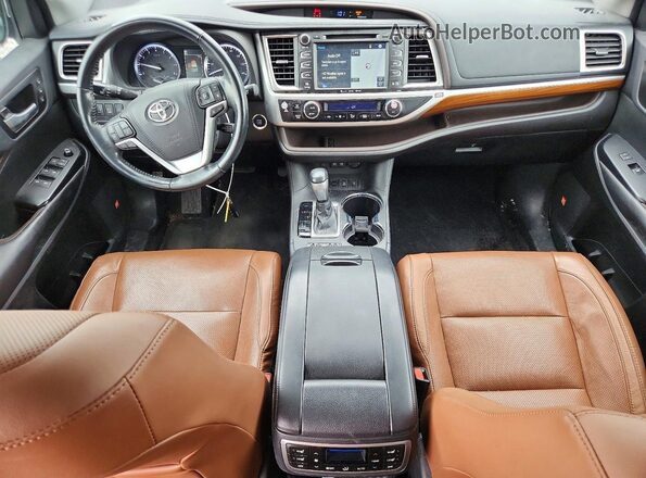 5TDDZRFH1JS894243 2018 TOYOTA LIMITED Серебряный Вид панели приборов