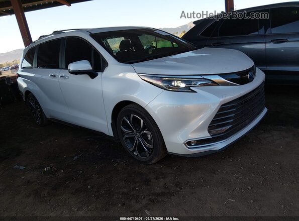 5TDERKEC6SS256282 2025 TOYOTA SIENNA Белый Передняя правая четверть