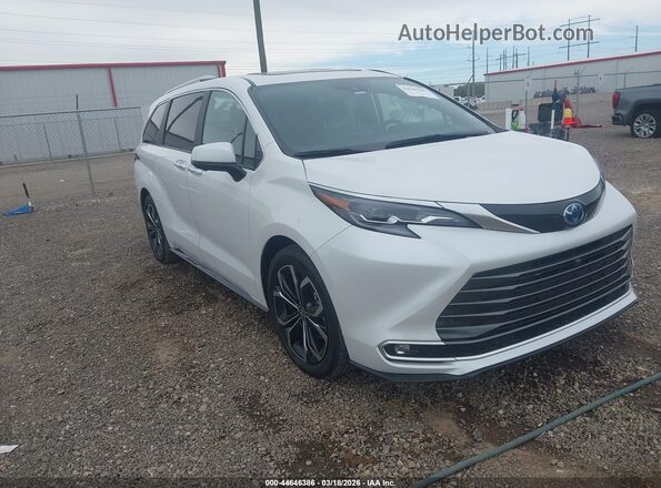 5TDERKEC6SS260770 2025 TOYOTA SIENNA White Передня права чверть
