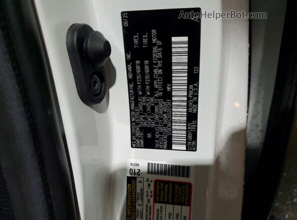 5TDESKFC3SS201341 2025 TOYOTA SIENNA Белый Панорамный вид салона 360°