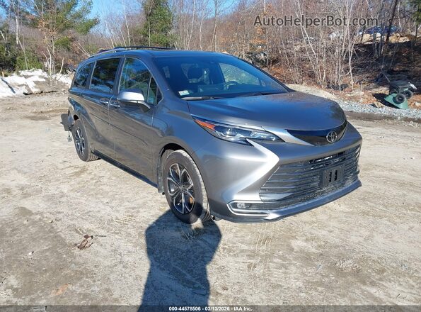 5TDESKFC8TS234305 2026 TOYOTA SIENNA Серый Передняя правая четверть