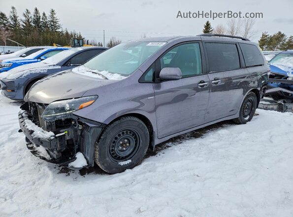 5TDEZ3DC5LS235822 2020 TOYOTA SIENNA Gray წინა მარცხენა ხედი სამი მეოთხედიდან