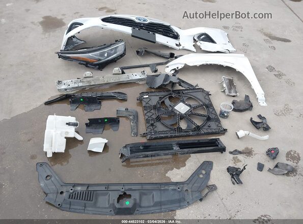 5TDFARAH2PS020676 2023 TOYOTA HIGHLANDER HYBRID White Instrument cluster view