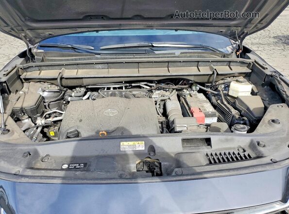5TDFZRBH1LS051497 2020 TOYOTA HIGHLANDER Серый Вид задней части салона