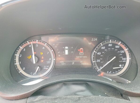 5TDFZRBH1LS051497 2020 TOYOTA HIGHLANDER Серый Вид щитка приборов