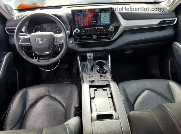 5TDFZRBH1LS051497 2020 TOYOTA HIGHLANDER Серый Вид панели приборов