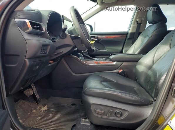 5TDFZRBH1LS051497 2020 TOYOTA HIGHLANDER Серый Вид салона спереди
