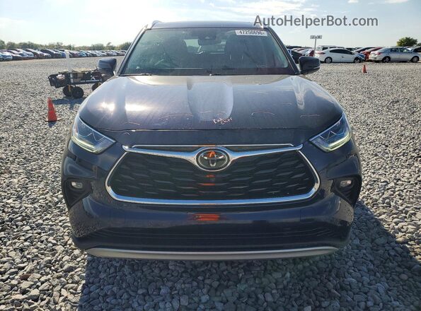 5TDFZRBH4LS036542 2020 TOYOTA HIGHLANDER Blue Vista frontal