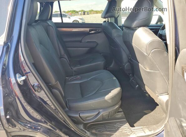 5TDFZRBH4LS036542 2020 TOYOTA HIGHLANDER Blue Vista de los asientos traseros