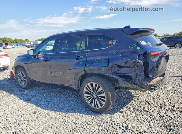 5TDFZRBH4LS036542 2020 TOYOTA HIGHLANDER Blue Trasero izquierdo