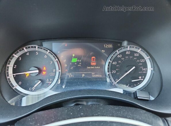5TDGZRBH4NS204591 2022 TOYOTA LE Black Widok zestawu wskaźników