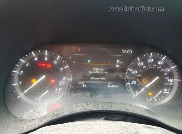 5TDHZRBH8LS503177 2020 TOYOTA LE Black Instrument cluster view