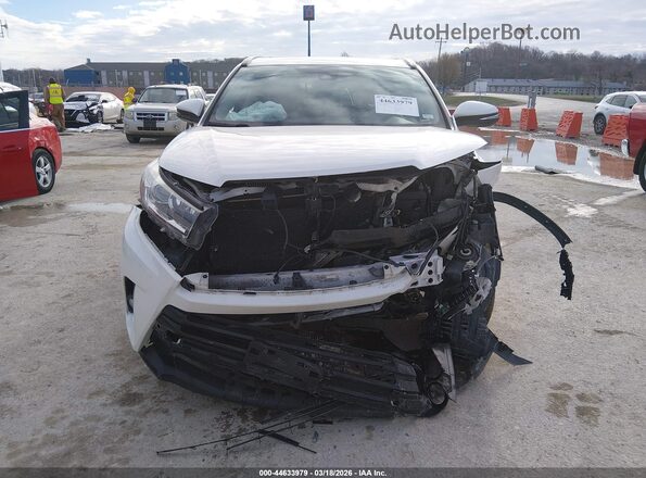 5TDJZRFH2HS509396 2017 TOYOTA HIGHLANDER White წინა პანელის ხედი