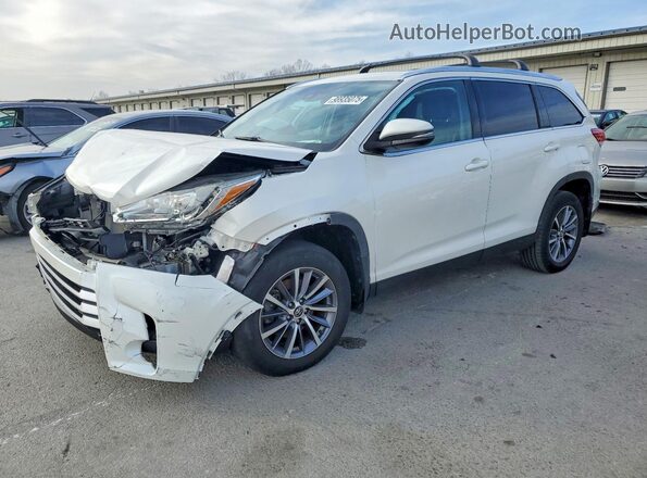 5TDJZRFH2KS587734 2019 TOYOTA HIGHLANDER White Передня ліва чверть