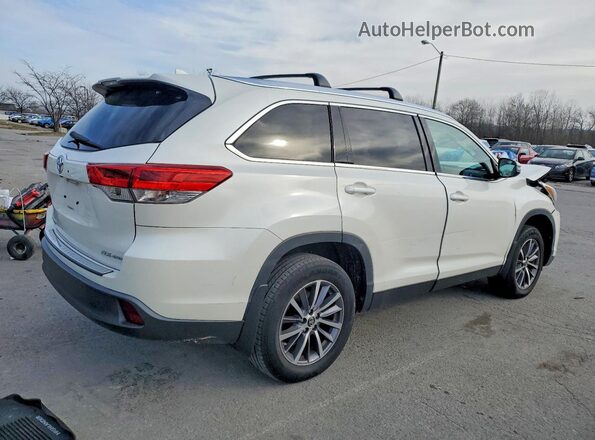5TDJZRFH2KS587734 2019 TOYOTA HIGHLANDER White Задня права чверть