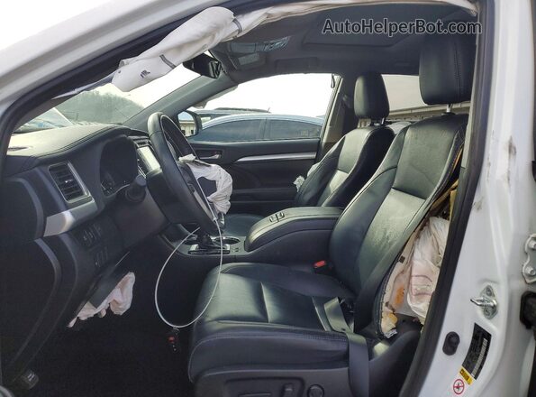 5TDJZRFH2KS587734 2019 TOYOTA HIGHLANDER White Вид салону спереду