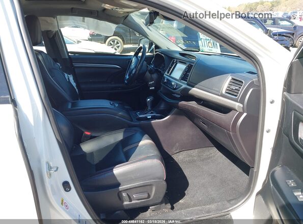 5TDJZRFH2KS975336 2019 TOYOTA HIGHLANDER White წინა სალონის ხედი