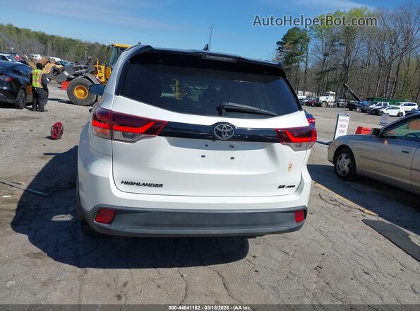 5TDJZRFH2KS975336 2019 TOYOTA HIGHLANDER White 