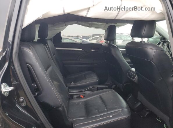 5TDJZRFH4KS618255 2019 TOYOTA HIGHLANDER Black Widok wnętrza z tyłu