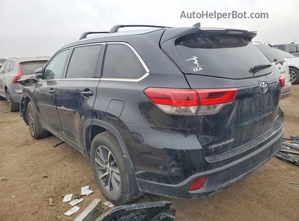 5TDJZRFH4KS618255 2019 TOYOTA HIGHLANDER Black Tył lewy