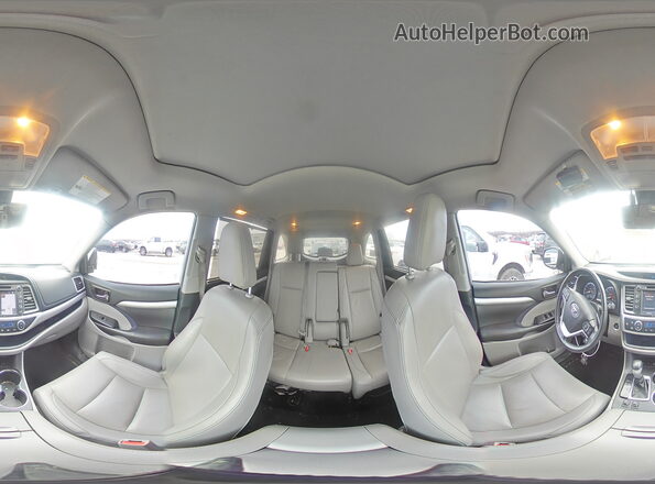 5TDJZRFH5KS935574 2019 TOYOTA HIGHLANDER Серебряный Панорамный вид салона 360°