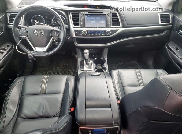 5TDJZRFH7HS378790 2017 TOYOTA HIGHLANDER Серебряный Вид панели приборов
