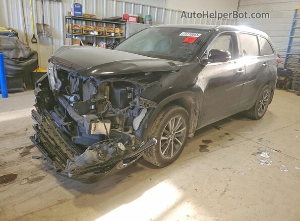 5TDJZRFH8KS585924 2019 TOYOTA HIGHLANDER Черный Передняя левая четверть