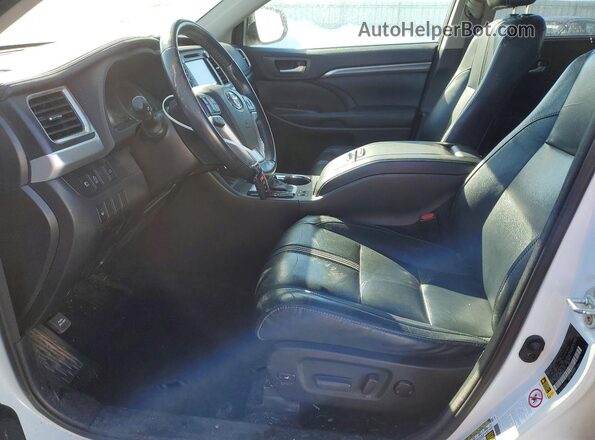 5TDJZRFHXJS547593 2018 TOYOTA HIGHLANDER White Vista interior delantera