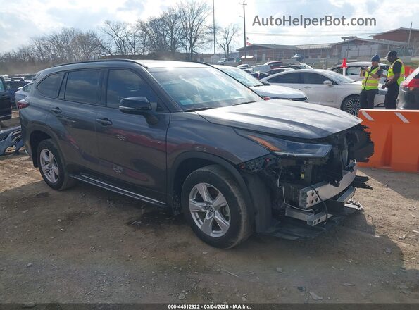 5TDKDRBH0SS585666 2025 TOYOTA HIGHLANDER Серый Передняя правая четверть