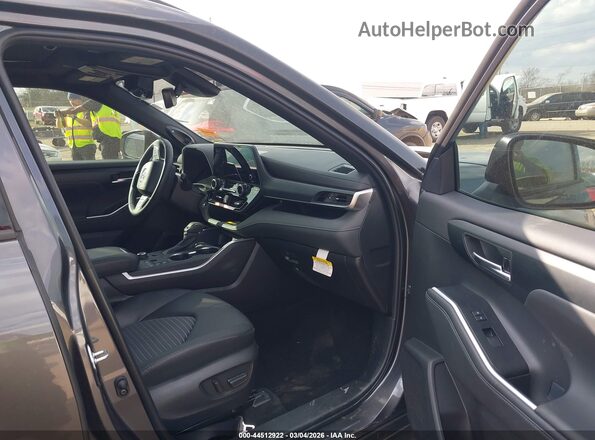 5TDKDRBH0SS585666 2025 TOYOTA HIGHLANDER Серый Вид салона спереди
