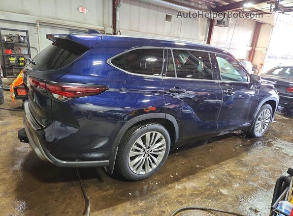 5TDKDRBH2SS582624 2025 TOYOTA HIGHLANDER Синий Задняя правая четверть