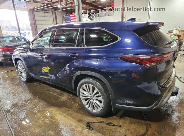 5TDKDRBH2SS582624 2025 TOYOTA HIGHLANDER Синий Задняя левая четверть
