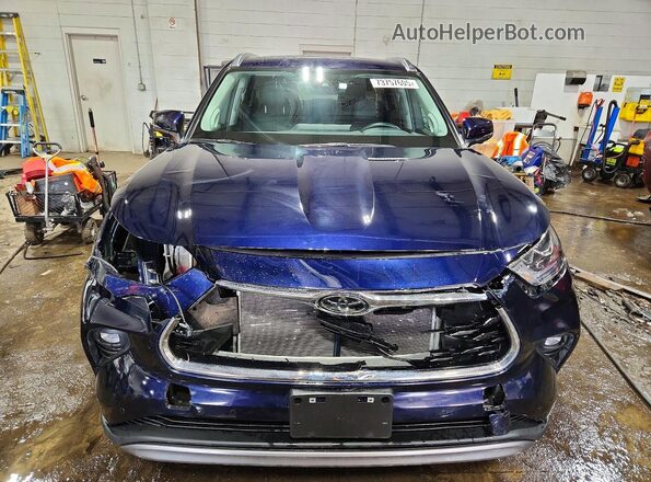 5TDKDRBH2SS582624 2025 TOYOTA HIGHLANDER Синий Вид спереди