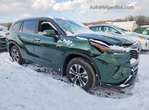 5TDKDRBH2SS583806 2025 TOYOTA HIGHLANDER Зеленый Передняя правая четверть