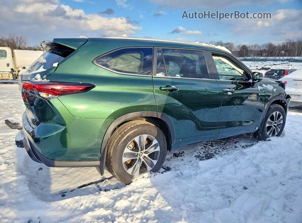 5TDKDRBH2SS583806 2025 TOYOTA HIGHLANDER Зеленый Задняя правая четверть
