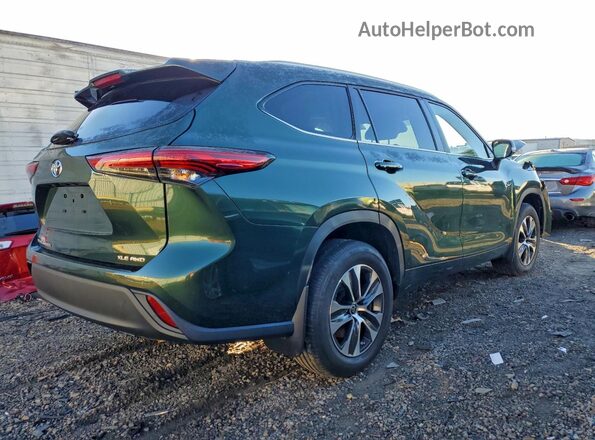 5TDKDRBH4PS511710 2023 TOYOTA HIGHLANDER Зеленый Задняя правая четверть