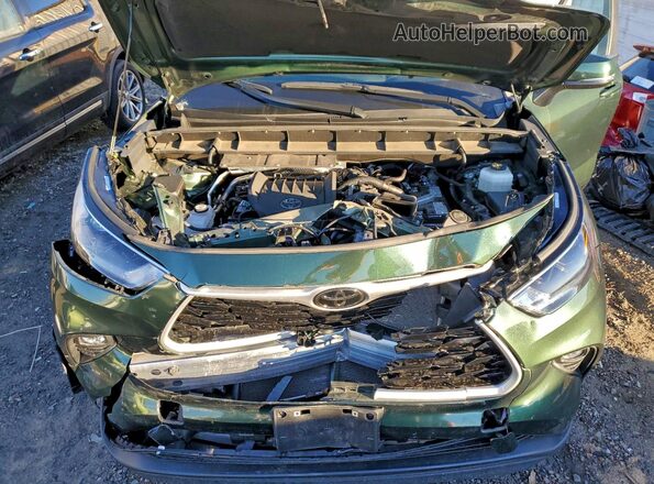 5TDKDRBH4PS511710 2023 TOYOTA HIGHLANDER Зеленый Вид подкапотного пространства