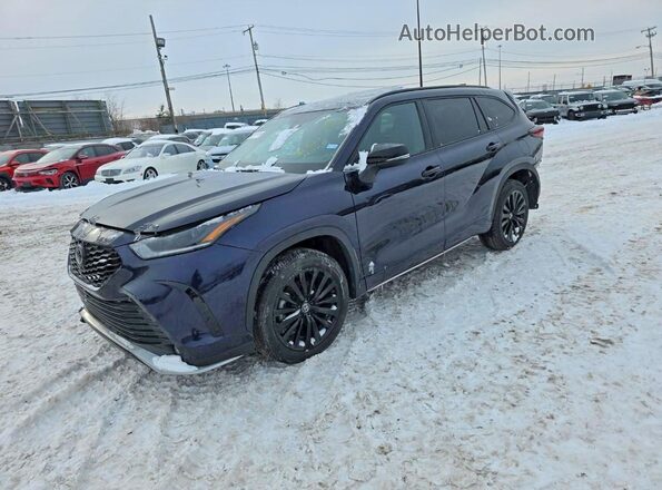 5TDKDRBH4SS576453 2025 TOYOTA HIGHLANDER Синий Передняя левая четверть
