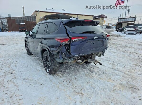 5TDKDRBH4SS576453 2025 TOYOTA HIGHLANDER Синий Вид сзади