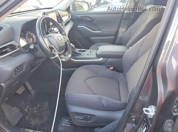 5TDKDRBH5PS046676 2023 TOYOTA HIGHLANDER Угольный Вид салона спереди