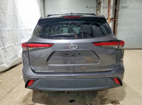5TDKDRBH5PS046676 2023 TOYOTA HIGHLANDER Угольный Вид сзади