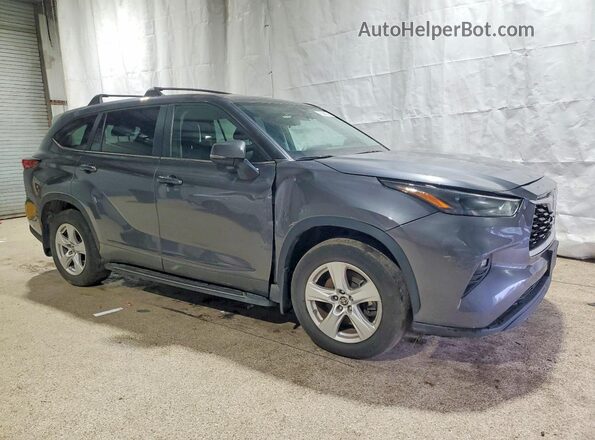 5TDKDRBH5PS046676 2023 TOYOTA HIGHLANDER Угольный Передняя правая четверть
