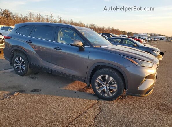 5TDKDRBH6PS036707 2023 TOYOTA HIGHLANDER Угольный Передняя правая четверть