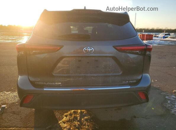 5TDKDRBH6PS036707 2023 TOYOTA HIGHLANDER Угольный Вид сзади