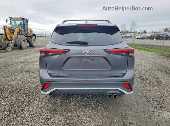 5TDKDRBH6SS592430 2025 TOYOTA HIGHLANDER Серый Вид сзади