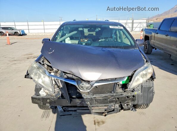 5TDKZ3DC5JS924498 2018 TOYOTA SIENNA Gray Front view