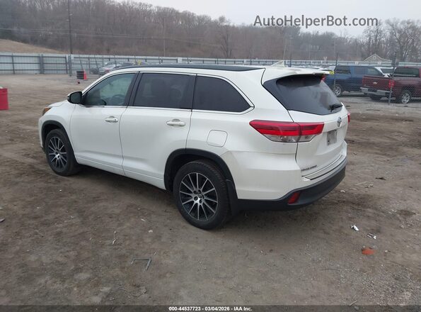 5TDKZRFH2HS512478 2017 TOYOTA HIGHLANDER Белый Задняя левая четверть