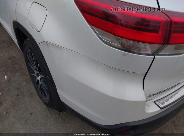 5TDKZRFH2HS512478 2017 TOYOTA HIGHLANDER Белый Вид задней части салона