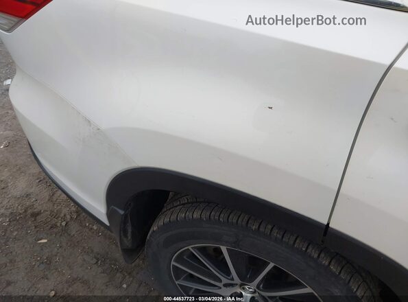 5TDKZRFH2HS512478 2017 TOYOTA HIGHLANDER Белый Вид спереди